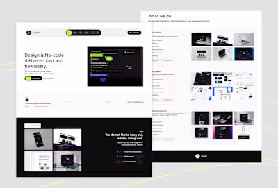 Sixfold - design & no-code development agency website.