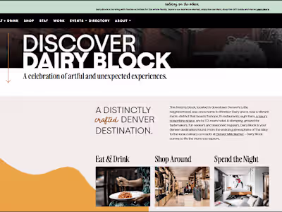 Dairy Block - Downtown Denver Restaurants, Shops, Hotel