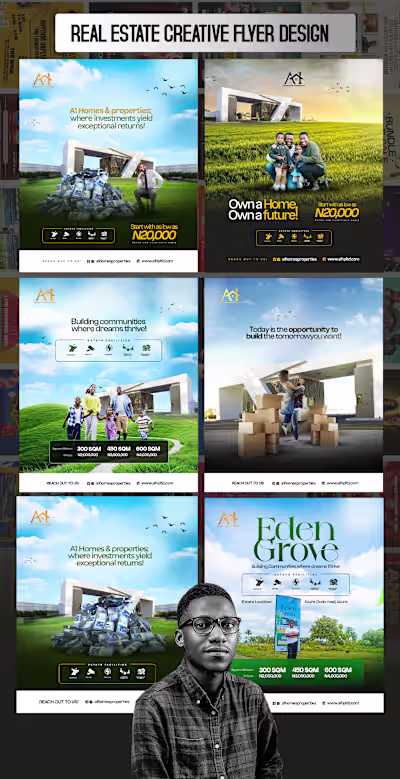 REAL ESTATE POSTER/FLYER DESIGN