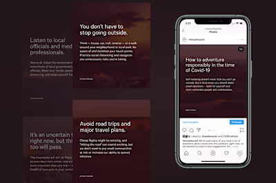 Social messaging re: COVID-19