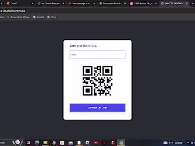 QR code generator using API integration