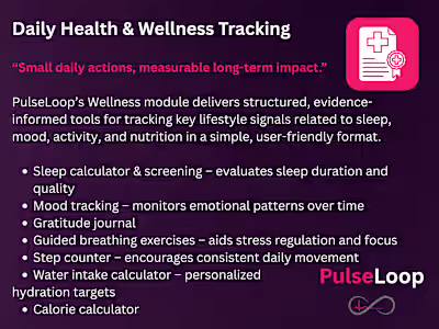 Daily Health & Wellness Tracking