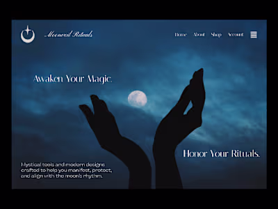Moonveil Rituals Landing Page