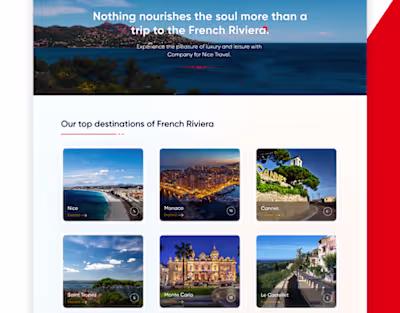 Project Name- Company for Nice Travel 