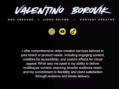 My UGC Portfolio & Pricing