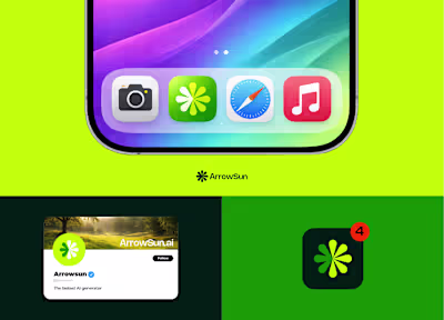 Arrowsun.ai (https://Arrowsun.ai) Logo Design