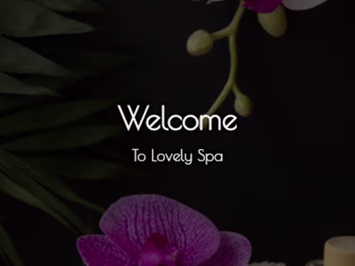Project Name: Lovely Spa
Enhance your