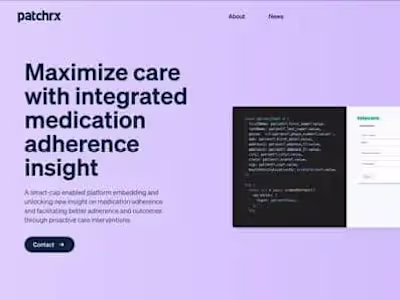 PatchRX - Landing Page for Investors & Press Release Destination