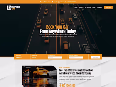 Taxi Booking Website Development