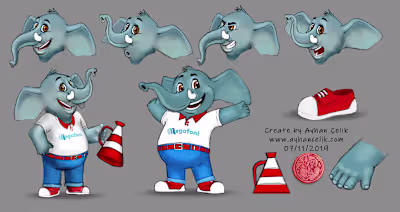 Megafoni Character Design, Modelling, Rigging,Animation