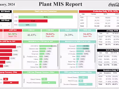 Coca-Cola Bangladesh Plant Performance Report