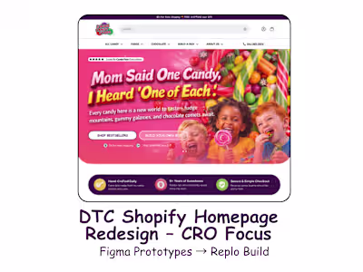 CRO-Driven Shopify Homepage Redesign for DTC Brand