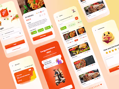 Foodox Food Delivery App UI