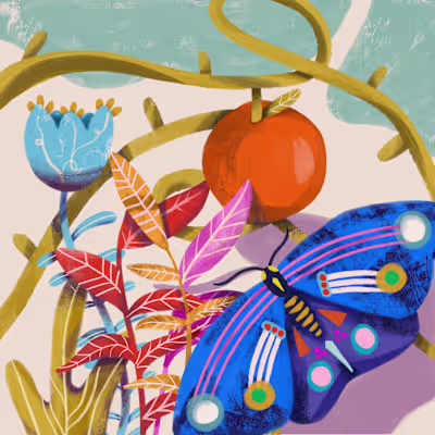 Backyard Vines | Illustration