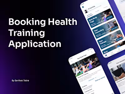Booking Health Training Application