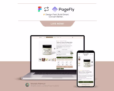 Designed a high-converting Shopify landing page using PageFl...