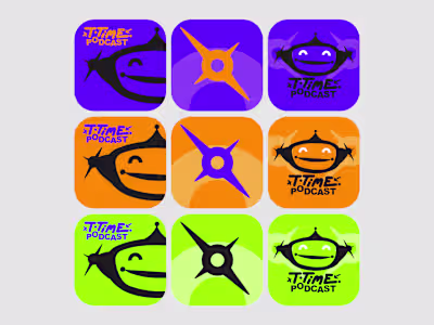 T Time Podcast Branding update! Inspired by kids cartoon cha...