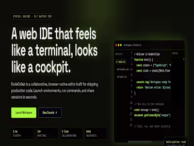 KodeCollab Web IDE Development