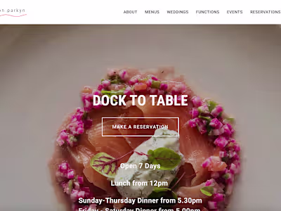 Fish on Parkyn Website Redesign