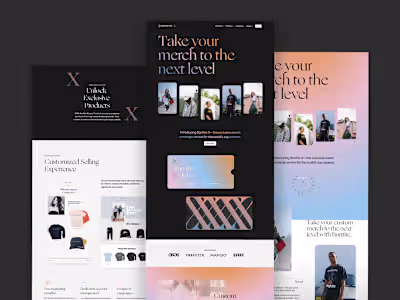 Fashion Landing page redesign