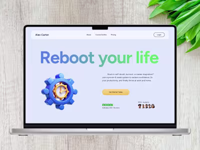 Web Design & Webflow Development - Alex Carter