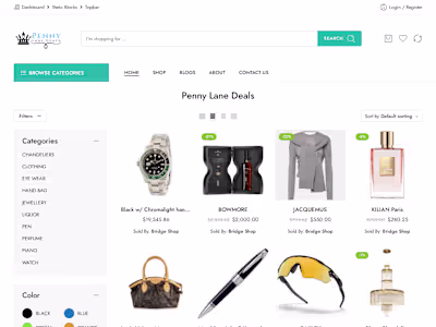 Pennylane Deals - eCommerce Website
