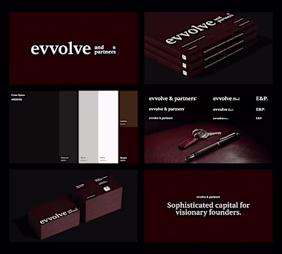 This brand identity design smells like a new car and expensi...