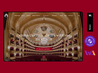Opera & Ballet Theatre Website (UX/UI + WordPress)