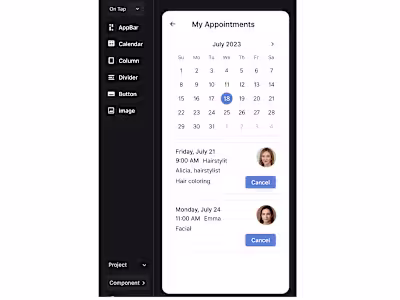 Built a complete appointment booking platform for beauty & w...