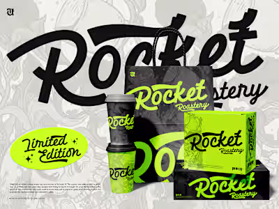 Rocket Roastery Design Brief and Branding Identity :: Behance