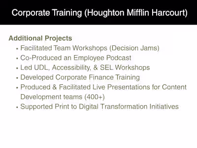 Interactive eLearning Material Development