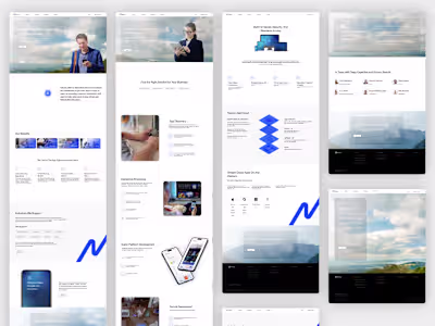 Website Design for Cloud App Technology Company