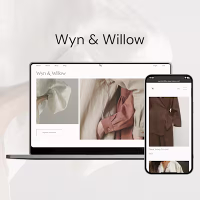 Wyn & Willow - Linen Fashion Brand Website