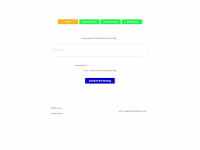 Schedule meeting app 