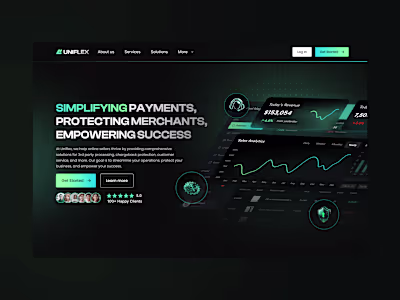 Payment Processing Start-Up Visual Identity and Landing Page