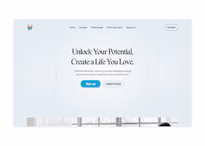🦋 Life Coaching - Landing Page Redesign 