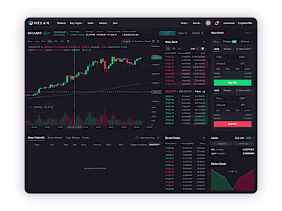 Cryptocurrency trading terminal