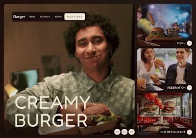 Burgerqueen - Restaurant website