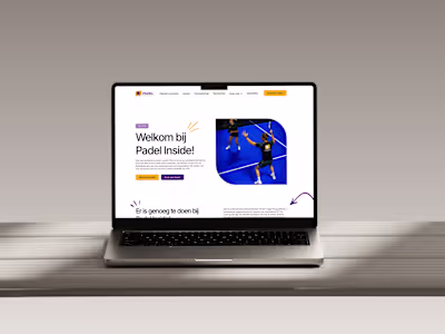 Website for Padel Inside Zwolle