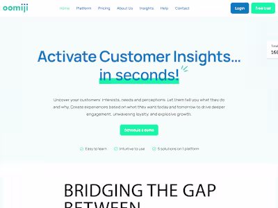 Oomiji Website Design Project