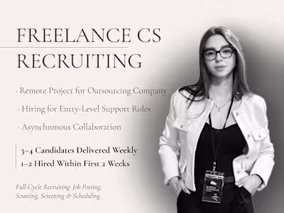 Freelance Recruiting for Outsourcing Company