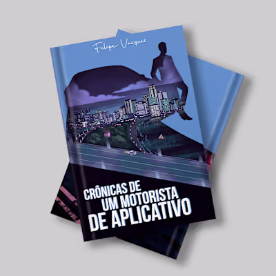 Capa do livro Crônicas de um Motorista de Aplicativo :: Behance