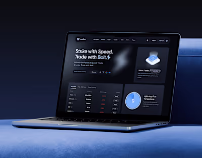 Crypto Trading Landing Page Ui