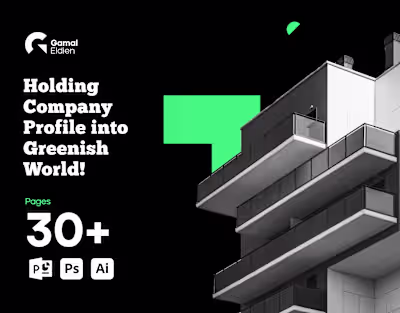 Saudi Company Profile | Powerpoint | Green & Black