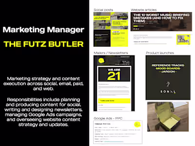 Multi-Channel Marketing & Content Management for The Futz Butler