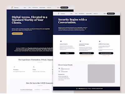 Digital Experience and Website Design for a Security Platform