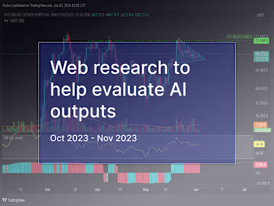 Web research to help evaluate AI outputs