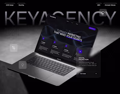 UI/UX & branding for marketing agency | KeyAgency