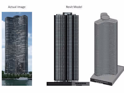 3D Revit Model - Lake Point Tower, Chicago