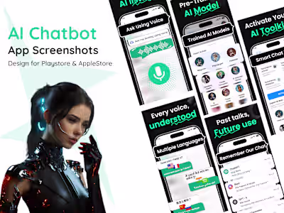 App Store Screenshot – AI Chatbot Mobile App
